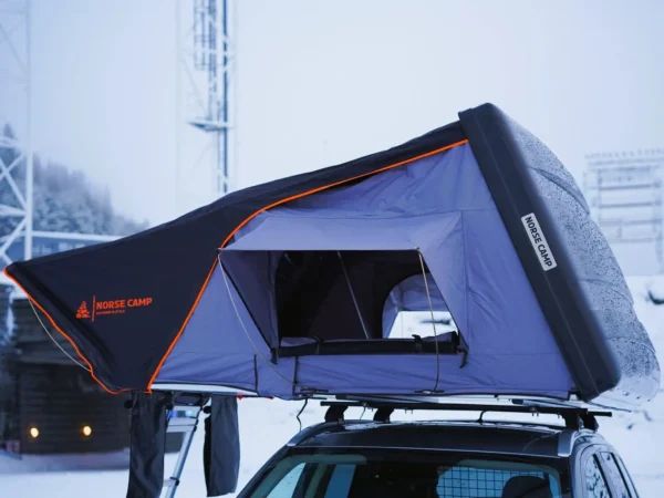 Norse Camp Romsdalen 2.0 Wide hardtop taktelt – sidevisning delvis åpnet.
