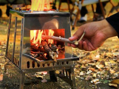 tur ovn med levende flammer norse camp kvistbrenner taktelt camp life