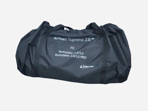Airfoam Supreme Gen 2 madrass til Romsdalen taktelt – pakket i transportbag
