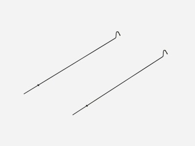 2 taktelt stenger pรฅ grรฅ bakgrunn