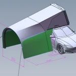 3d tegning av sheltair til taktelt