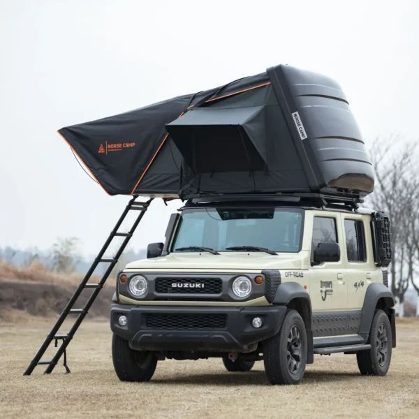 Sideprofil av Romsdalen 3.0 hardtop taktelt med integrert markise